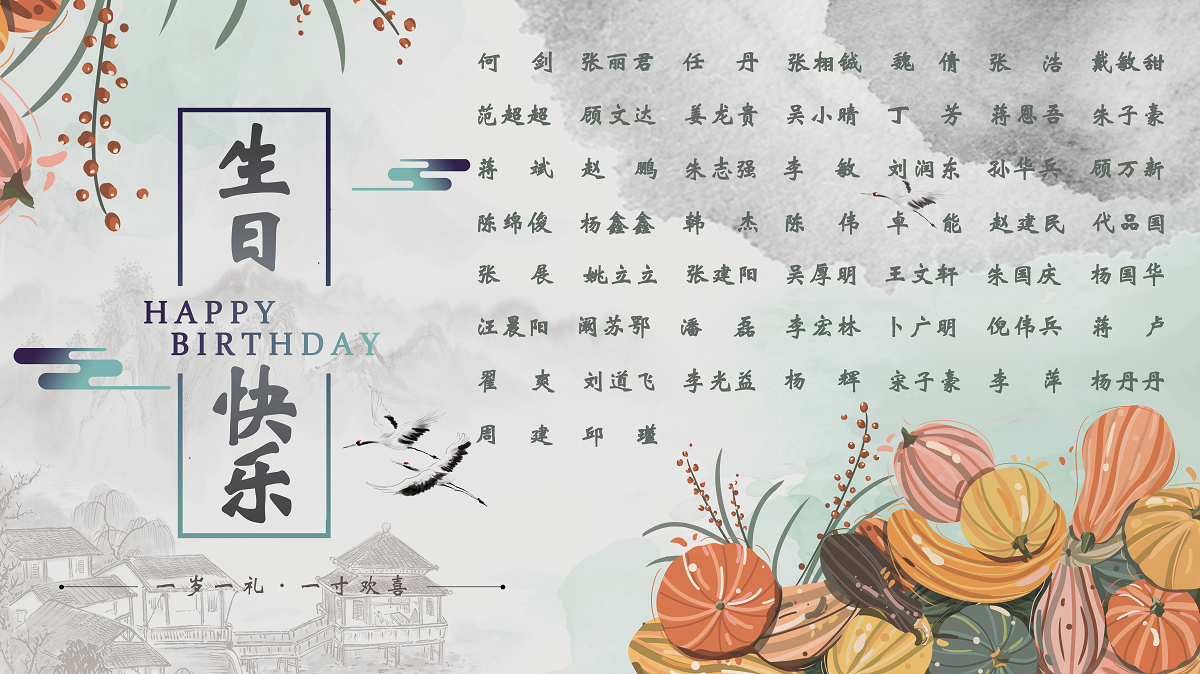 【生日祝?！抗ё?0月生日的員工生日快樂！